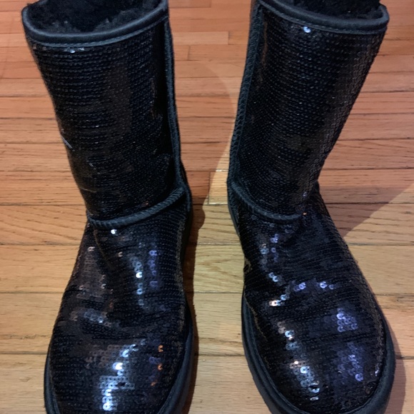 Black Sparkly Uggs - Picture 2 of 3